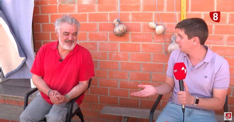 Entrevista de la TV8 Zamora a Almeida en Tábara